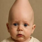 Why does a baby have a Conehead